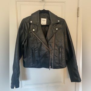 Abercrombie & Fitch - Vegan Leather Moto Jacket